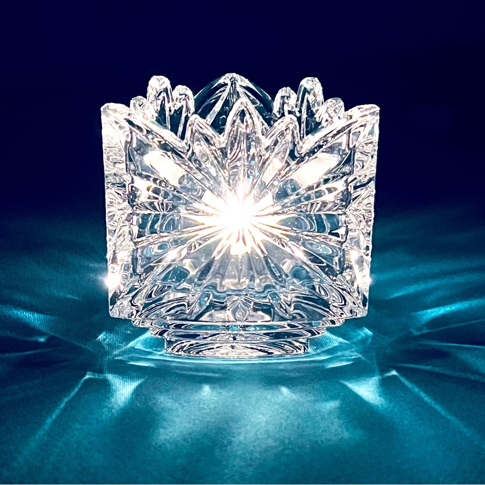 Mikasa Crystal tea light holder